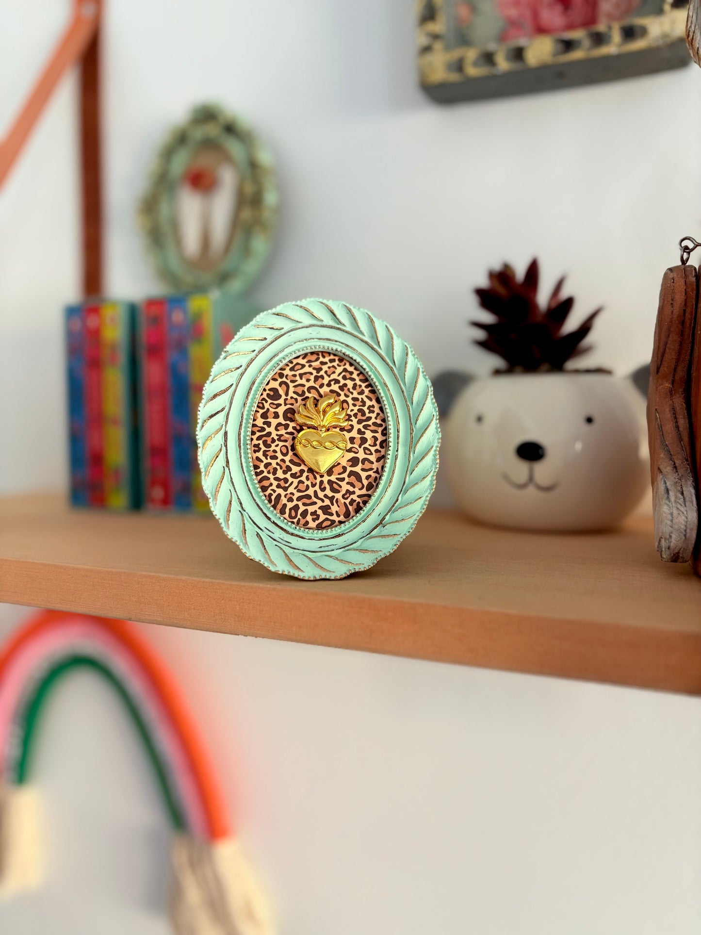 Cuadrito Corazón Mint III