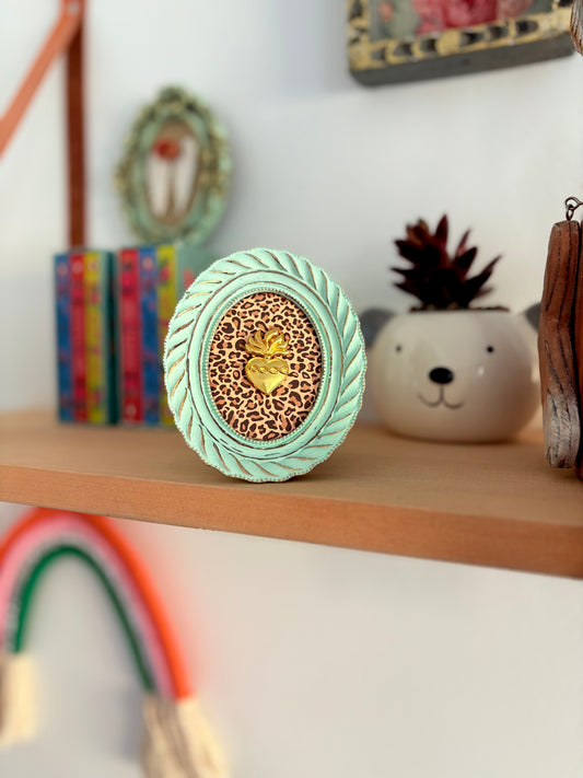 Cuadrito Corazón Mint III