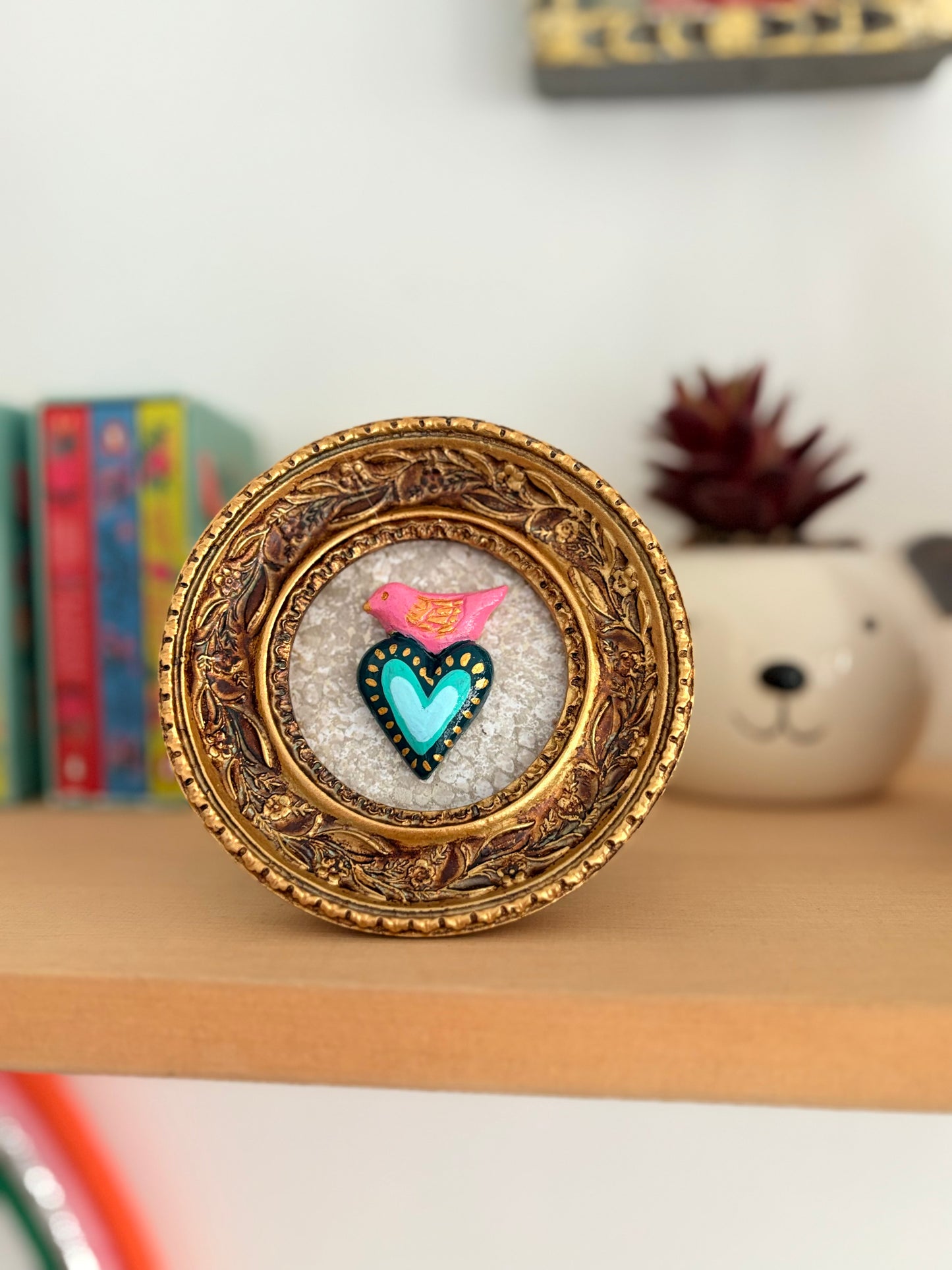 Cuadrito Corazón Bird