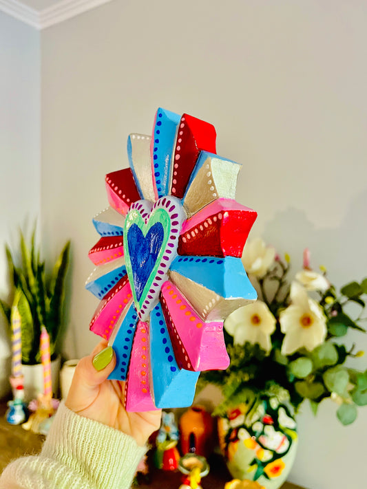 Corazón Rayos Silver para colgar