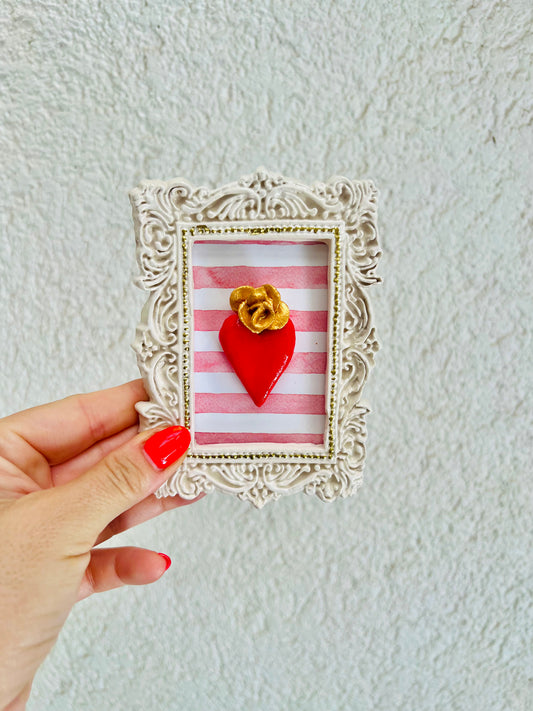 Mini Cuadrito Ceramic Flower