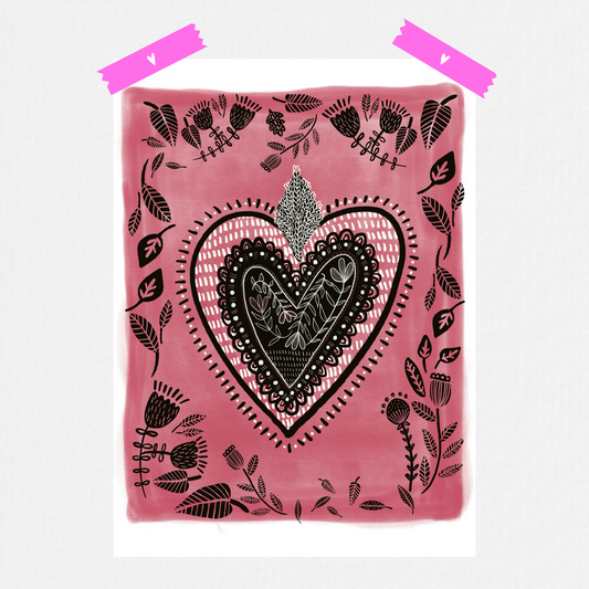 Lámina Corazón Tribu