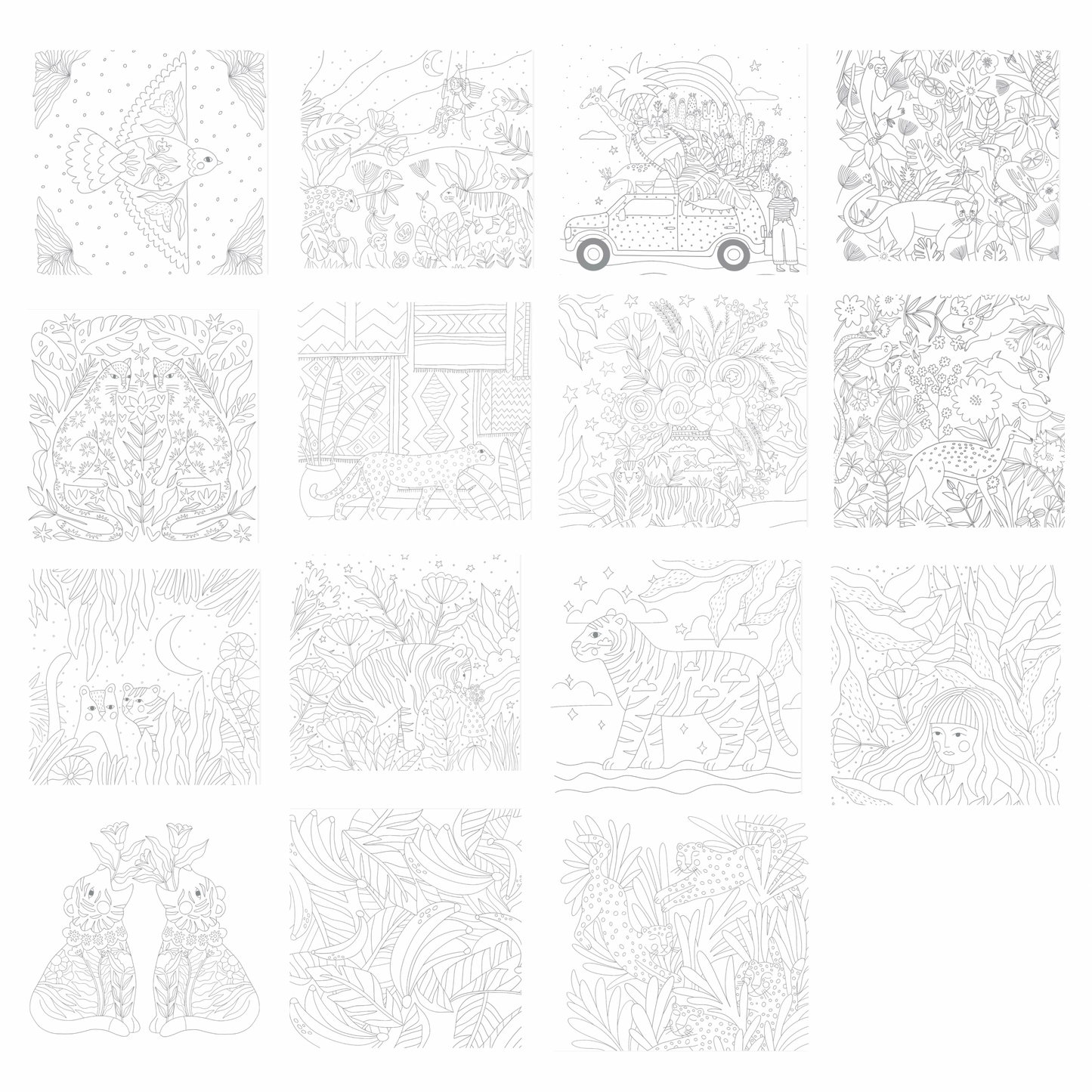 Libro para Pintar “Selva Mágica”