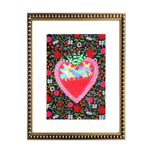 Cuadro Corazón Flores 24