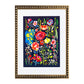 Cuadro Azul Floral