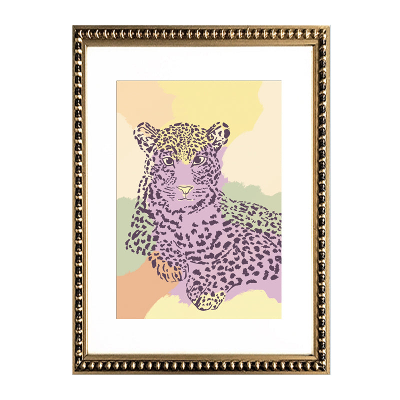 Cuadro Leopardo Lila