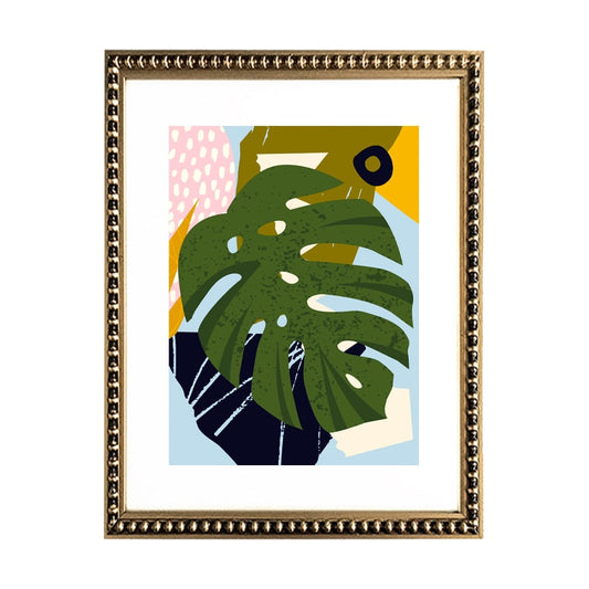 Cuadro Monstera Abstracto