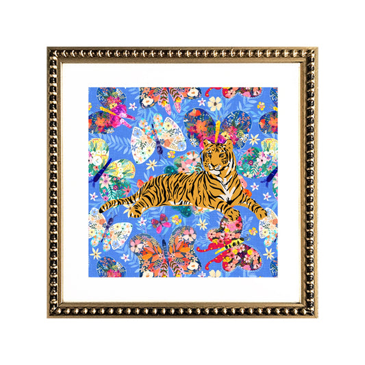 Cuadro Tigre en Mariposas