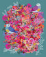 Pajaritos en Blanco y Flores